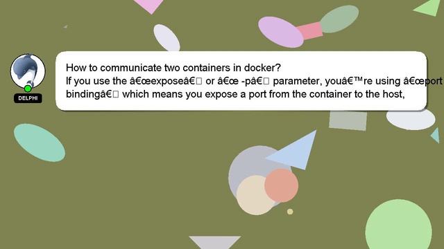 How to communicate two containers in docker? смотреть онлайн