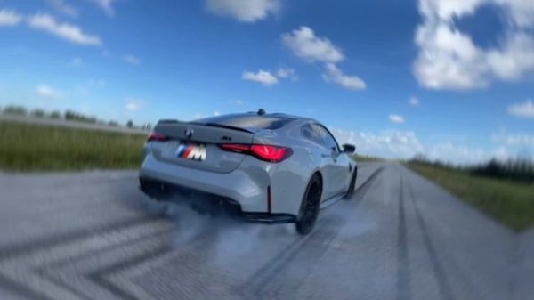 Бернаут на BMW M4 G82