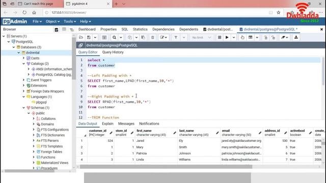 Learn how to apply padding and trim in 4 mins | PostgreSQL Tutorial смотреть онлайн