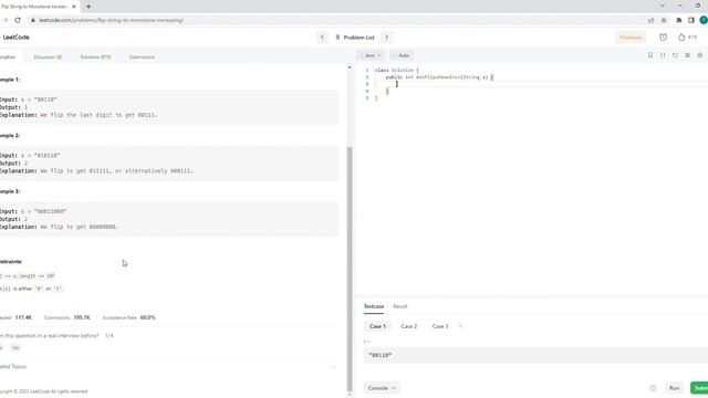 January 17/2023 LeetCode Challenge: Flip String to Monotone Increasing смотреть онлайн