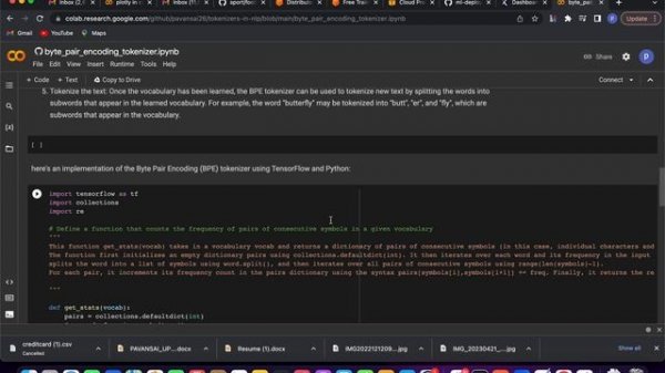 BYTE PAIR ENOCDING TOKENIZER | BPE tokenizer | tokenizers in nlp | machine learning | data science