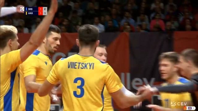 Диагональный Дмитрий Виецкий №3 на Чемпионате Европы 2019 / VIIETSKYI Dmytro №3 Opposite Hitter смотреть онлайн