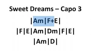 Eurythmics – Sweet Dreams (Chords)