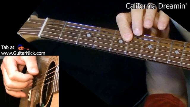 CALIFORNIA DREAMING: Fingerstyle Guitar + TAB by GuitarNick смотреть онлайн