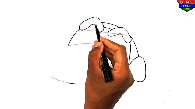 How to draw Shinchan face drawing from number 5 - shinchan drawing easy for kids - shape toon art смотреть онлайн