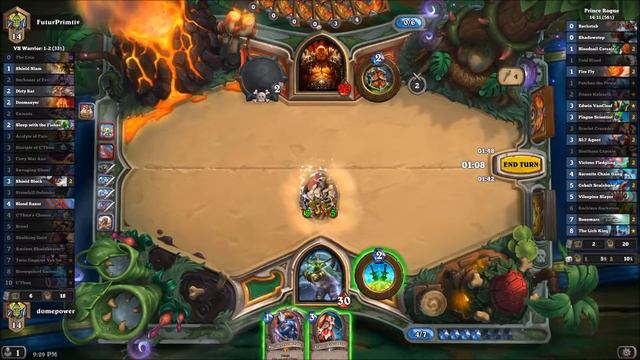 [Hearthstone] Prince Rogue vs Control Warrior - Esse usa Shadowstep смотреть онлайн