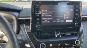 How to Set the Clock or Time Toyota Corolla Twelfth Generation E210