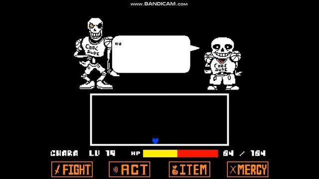 Undertale Disbelief Papyrus full fight смотреть онлайн