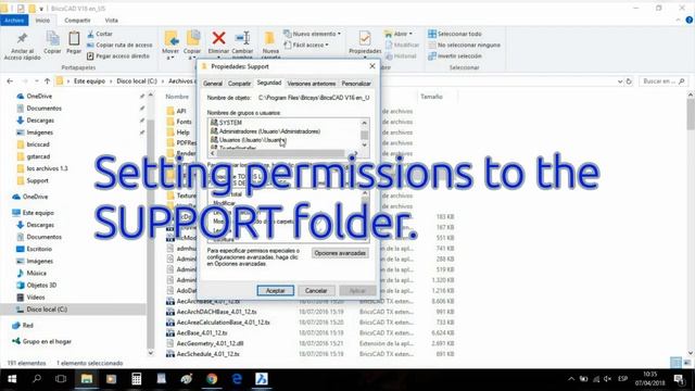 Setting folder write permissions. LITIO sheet metal for AutoCAD, GStarCAD and BricsCAD смотреть онлайн