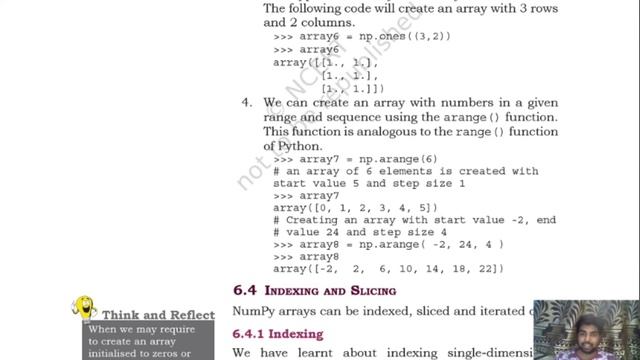 CLASS 11 IP CHAPTER 6 PART 3 | METHODS OF CREATING NUMPY ARRAY | ONES, ZEROES,RANGE, ARRAY FUNCTION смотреть онлайн