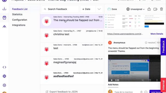 Video screen recording tool to report bugs and issues for Jira - By Usersnap смотреть онлайн