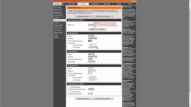 WLAN Kamera D-Link DCS 5222L: Das Webinterface & Einstellungen смотреть онлайн
