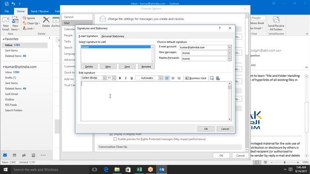 10 Auto Send Received and Create Signature in MS OUTLOOK 2016 смотреть онлайн
