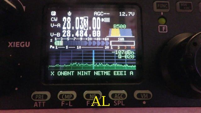 RX3ALO CW QSO с расшифровкой 28 MHz комнатная антенна 20 W смотреть онлайн