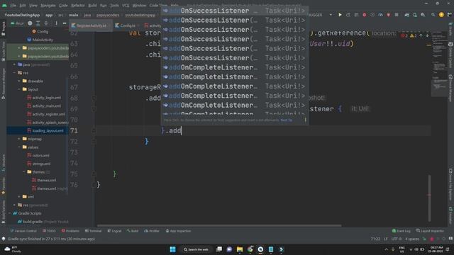 Save user data in firebase database with image in kotlin android studio. Dating App tutorials смотреть онлайн