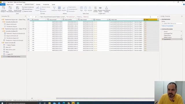 [Power BI] Conexão de Pasta: Como Expandir o Conteúdo das Planilhas Usando a Função Excel.Workbook смотреть онлайн