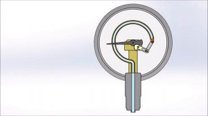 Принцип действия деформационного манометра с трубкой Бурдона