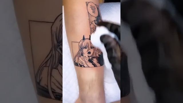 #shorts Chainsaw Man • Power tattoo ? #anime #animetattoo #tattoomosco смотреть онлайн
