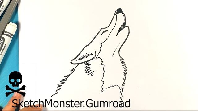 BEST Way to Draw a HOWLING WOLF смотреть онлайн