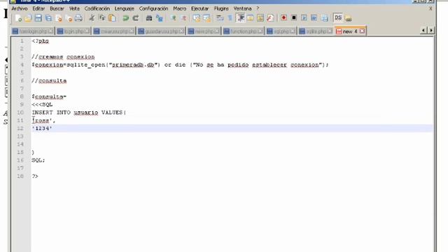 SQlite insertar datos con PHP смотреть онлайн