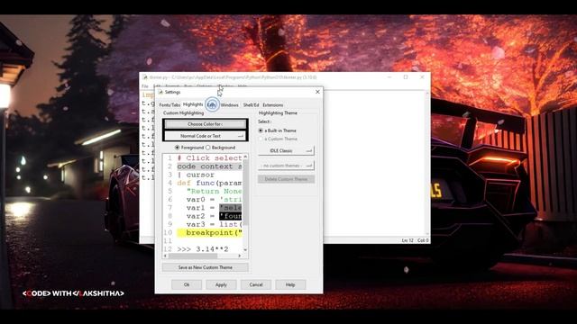 How to Enable Dark Theme in ?Python IDLE | Windows 10 | 2023 смотреть онлайн