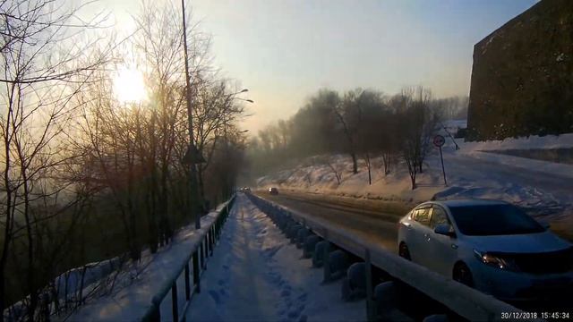 Прогулка на Кузнецкую Крепость. Экшн-камера GitUp Git2P Pro Panasonic 90 Lens. смотреть онлайн