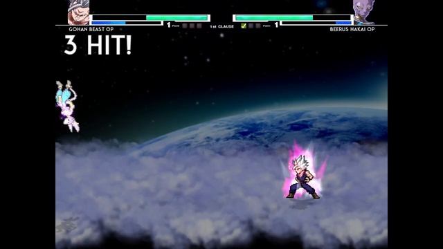 Gohan Beast V3 OP (New) VS Beerus Hakai OP in Mugen смотреть онлайн