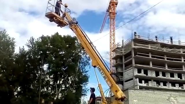 Подъем на опору видеонаблюдения смотреть онлайн