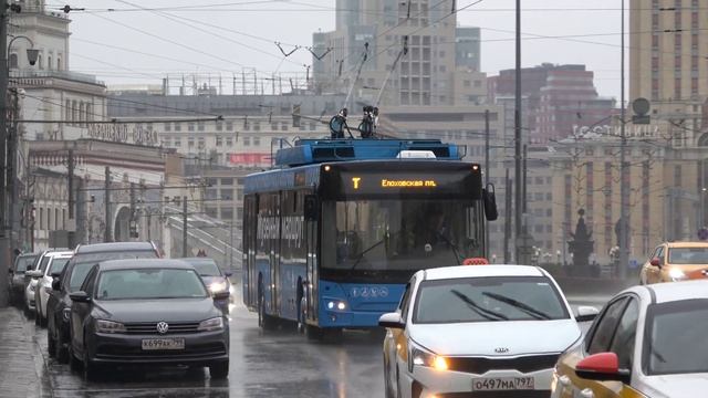 Московский троллейбус – возобновление работы музейного маршрута «Т» смотреть онлайн