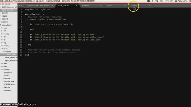 Ruby on Rails - Introduction to rspec_1 смотреть онлайн