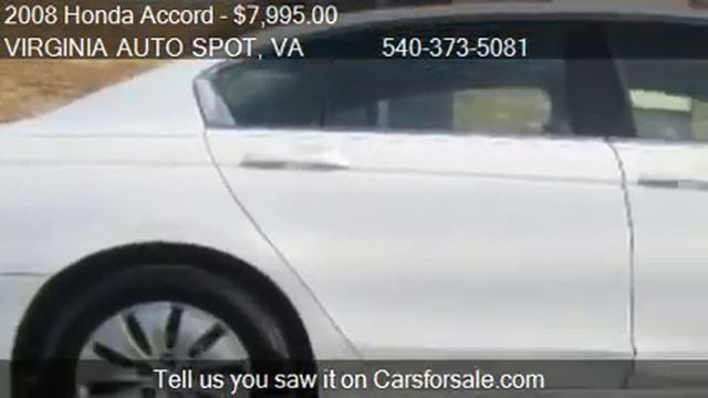 2008 Honda Accord LX Sedan - for sale in Fredericksburg, VA смотреть онлайн