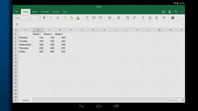 Excel for Android tablet - Getting started смотреть онлайн