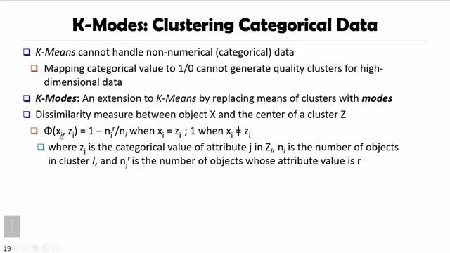 DATA MINING 5 Cluster Analysis in Data Mining 3 5 The K Medians and K Modes Clustering Methods смотреть онлайн