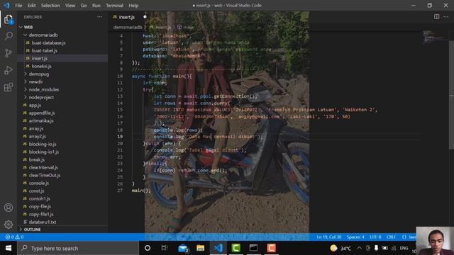 41. Menambah data pada MariaDB dengan Node.js смотреть онлайн