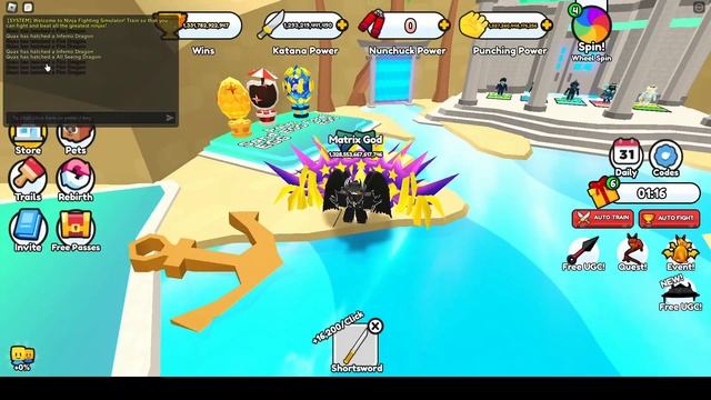 Ninja Fighting Simulator New Limited UGC and All Seeing Dragons смотреть онлайн