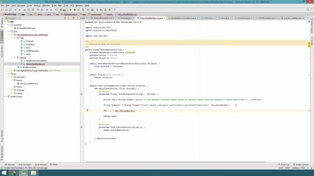 Android Tutorial: Create a Weather App with Yahoo Weather API - Part 2 of 3 смотреть онлайн