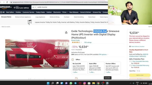 Exide Inverterz GQP 1050/850 // 100% Copper Transformer // High Quality Pure Sine Wave смотреть онлайн