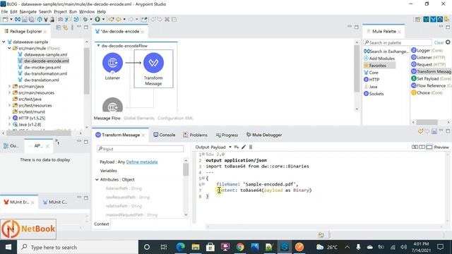 Mulesoft Tutorials | DataWeave - Decode & Encode Base64 Part 10 | DataWeave | NetBook | P23 смотреть онлайн