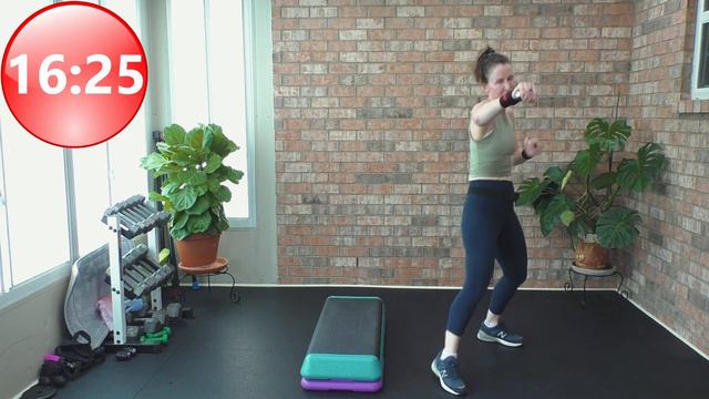 LIVE #237💥Low Impact Fat Loss Workout 💥 Basic Step Aerobics+ Cardio Box+ Core | UPPER BODY weights смотреть онлайн