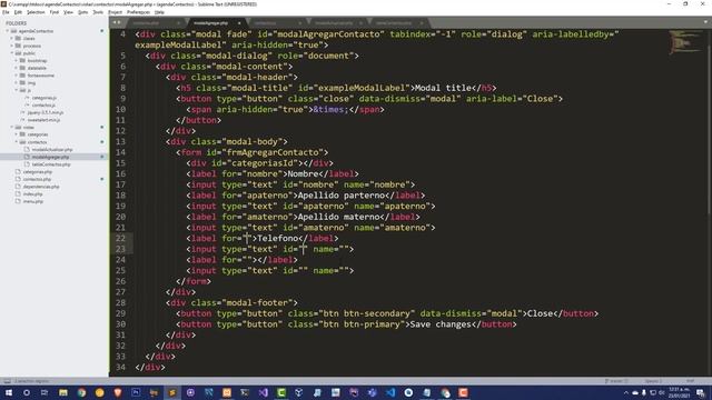 Agenda de contactos con php y mysql | Agregar modales a contactos. Cap 5 смотреть онлайн