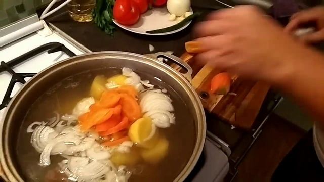 Шурпа узбекская из говядины! Простой рецепт! Как приготовить узбекский суп Шурпу? смотреть онлайн