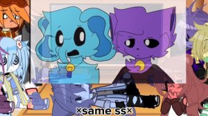 smiling critters react to catnap part 3/9   /cringe i guess/don't mind the thumbnail