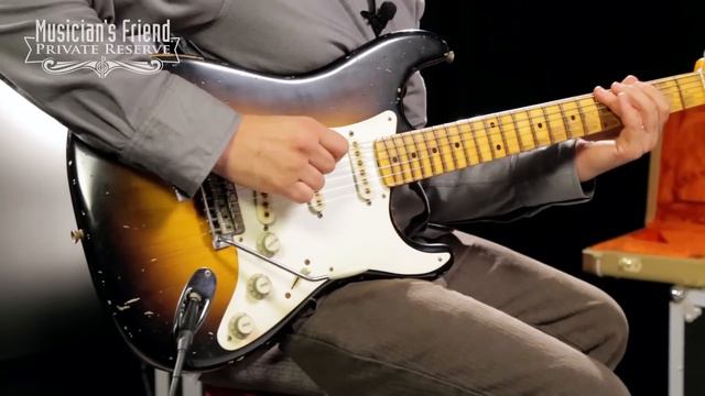 Fender Custom Shop 1957 Stratocaster Relic Masterbuilt by John Cruz, 2-Color Sunburst смотреть онлайн