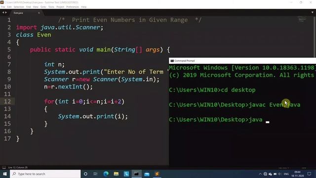Java program to print all Even numbers between 0 to N | Learn Coding смотреть онлайн