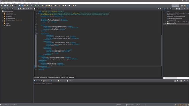 Java Spring Boot - Web Service 1: Set up Java Spring Boot Maven project using pom.xml смотреть онлайн