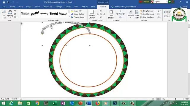 How to create Education logo design in MS-Word Bangla tutorial by mostafa! смотреть онлайн