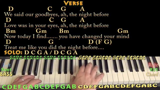 The Night Before (The Beatles) Piano Cover Lesson with Chords/Lyrics - Arpeggios смотреть онлайн