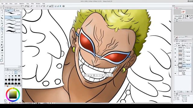 Doflamingo OP Treasure Cruise Part2/2 (Speedpaint) смотреть онлайн