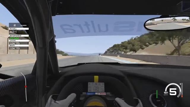 Audi R8 LMS Ultra @ Laguna Seca - 1:24.276 смотреть онлайн