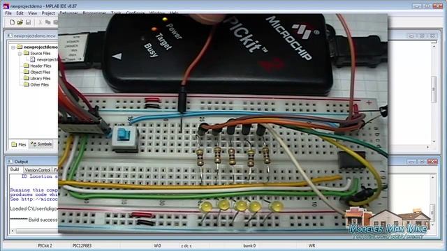 LightKit: Pic Spoon Feed Railroad Lighting with Pic 12F683 16F690 and Pickit2 Part 4-4 смотреть онлайн